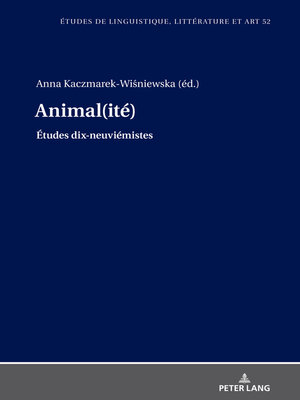 cover image of Animal(ité)